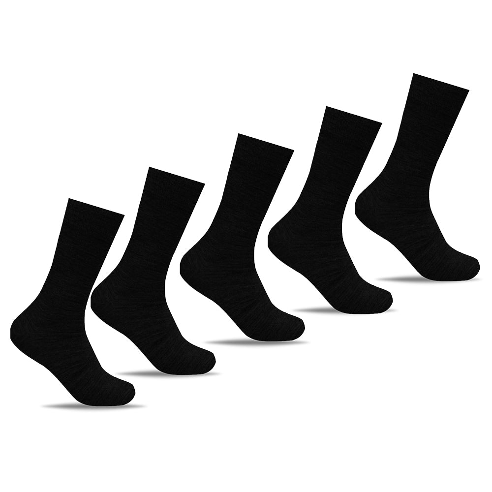 Minfot Strumpor Merinoull Svart 5-Pack