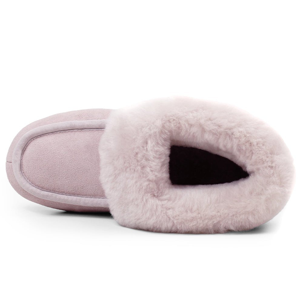 Minfot Fåreskindstøfler Sunne Rose