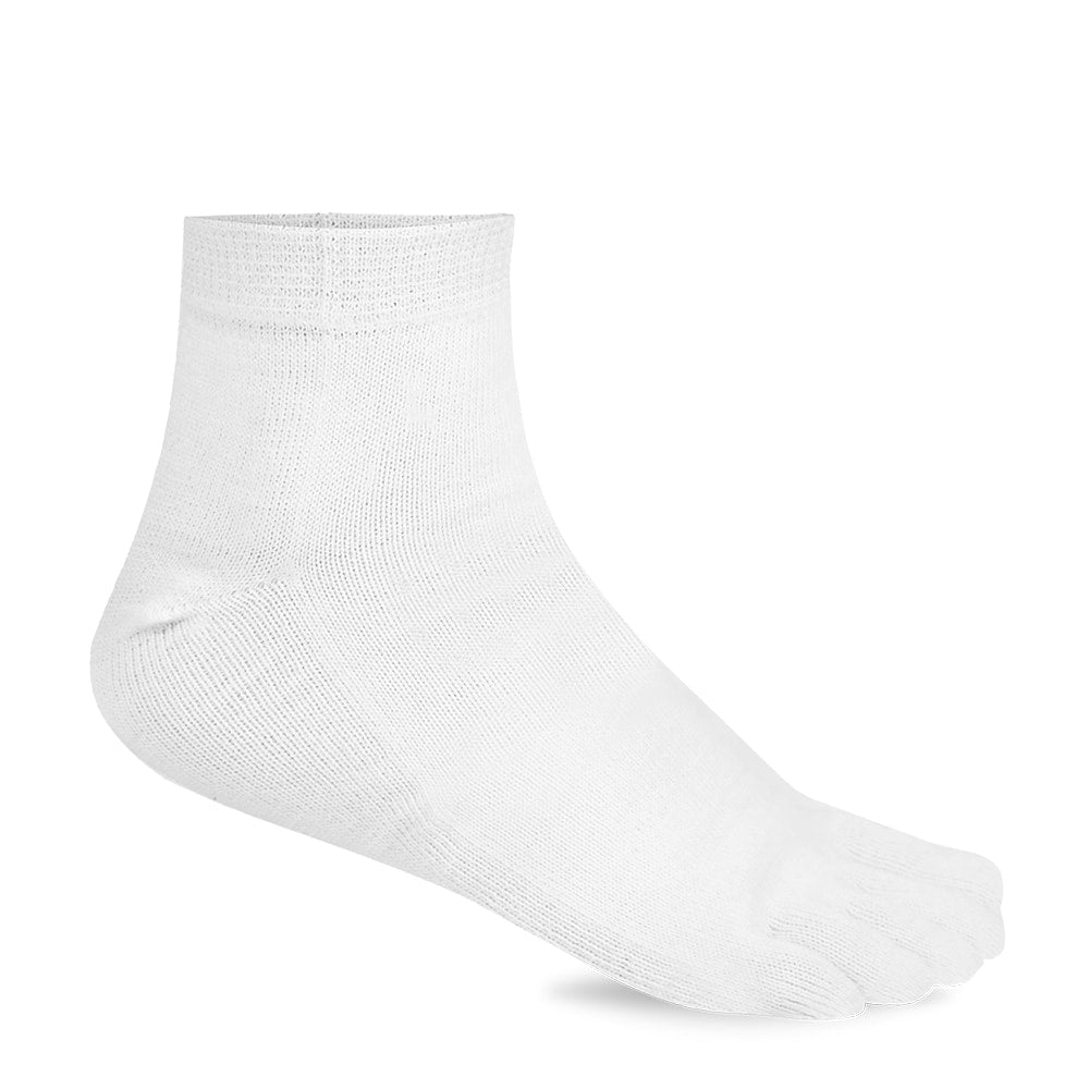 Minfot Tåstrømper bomuld hvid 1-pak