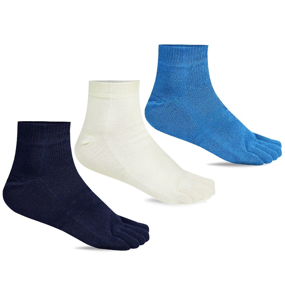 Minfot tåstrømper i merinould, River Mix, 3-pak