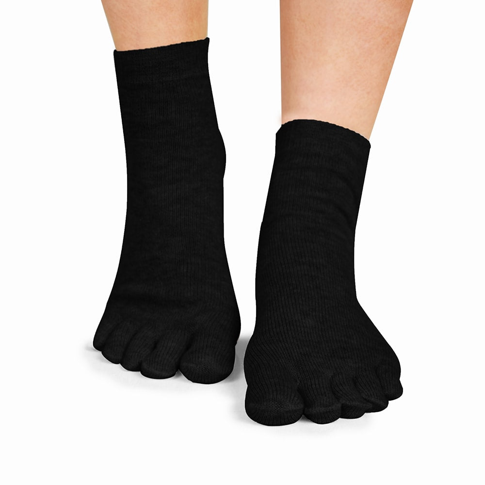 Produktbild 2 - Minfot Tåstrumpor Merinoull Svart 1-pack