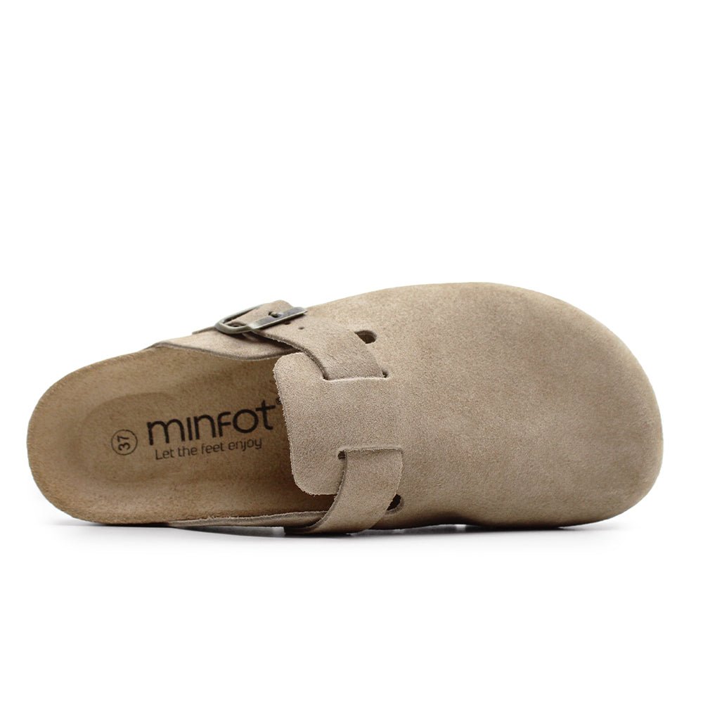 Minfot Upstep Dana Tøfler Dame Ruskind Taupe