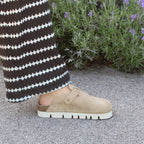 Minfot Upstep Dana Tøfler Dame Ruskind Taupe