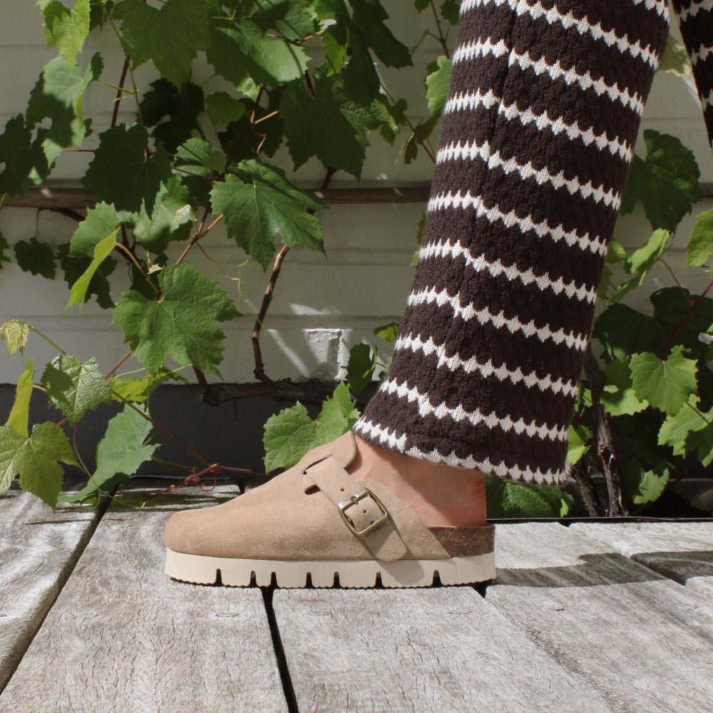 Minfot Upstep Dana Tøfler Dame Ruskind Taupe