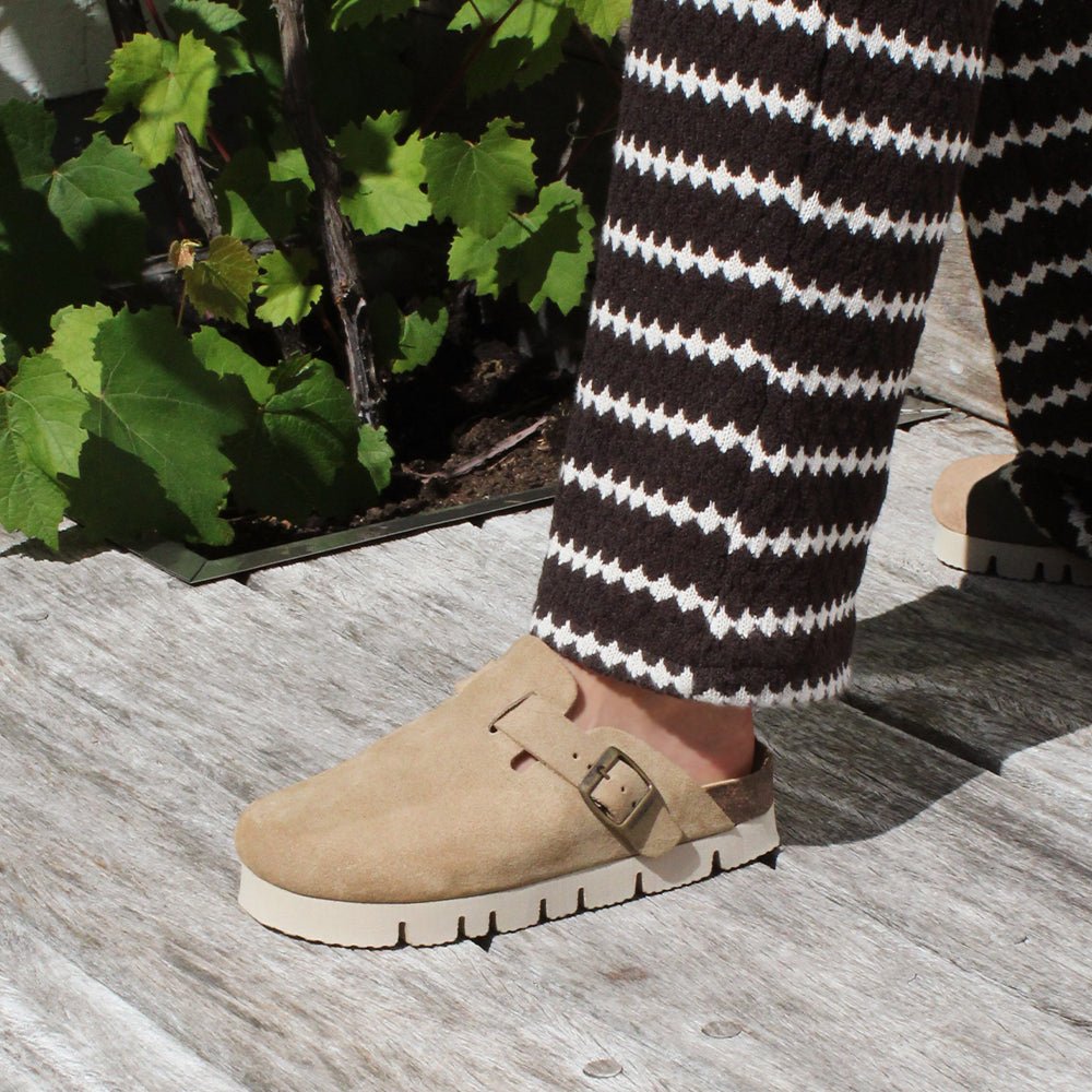 Minfot Upstep Dana Tøfler Dame Ruskind Taupe