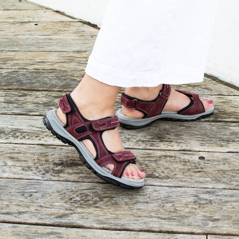 Produktbild 2 - Minfot Sandaler Torekov Dam Nubuck Röd