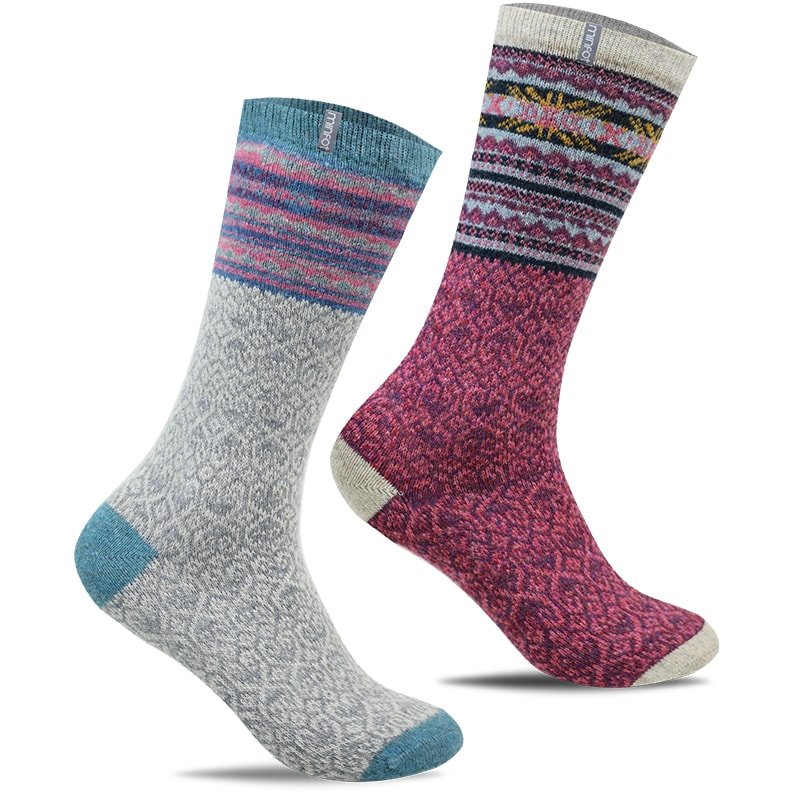 Minfot Uldstrømper Mys Multi 2-pack