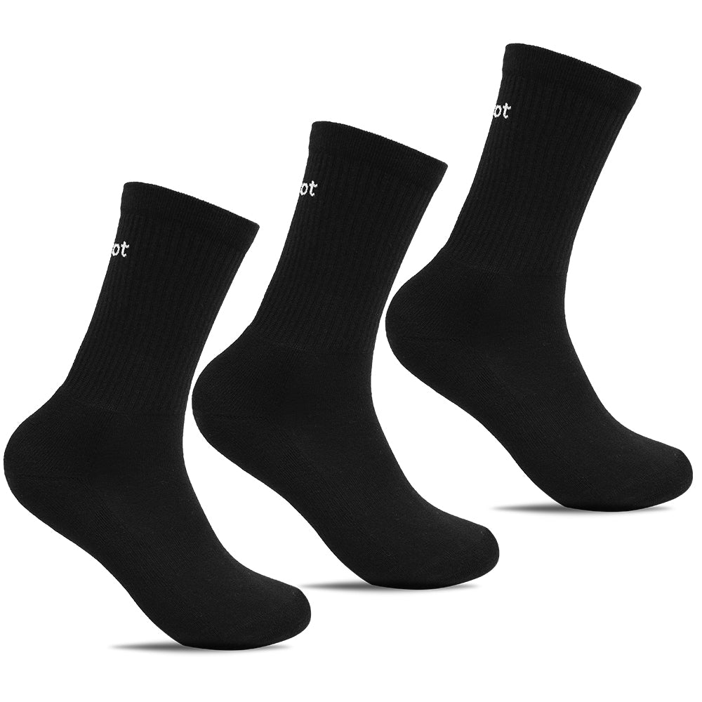 Minfot Vandringsstrumpor Bambu Merinoull  Svart 3-pack