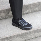Minfot Vei Sneaker Stretch Nubuck Sort Oxid