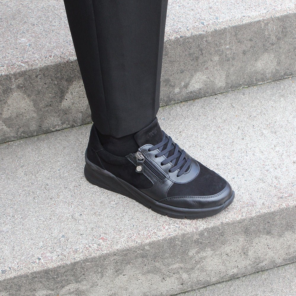 Produktbild 12 - Minfot Vei Sneaker Stretch Nubuck Svart Oxid