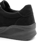 Minfot Vei Sneaker Stretch Nubuck Sort Oxid