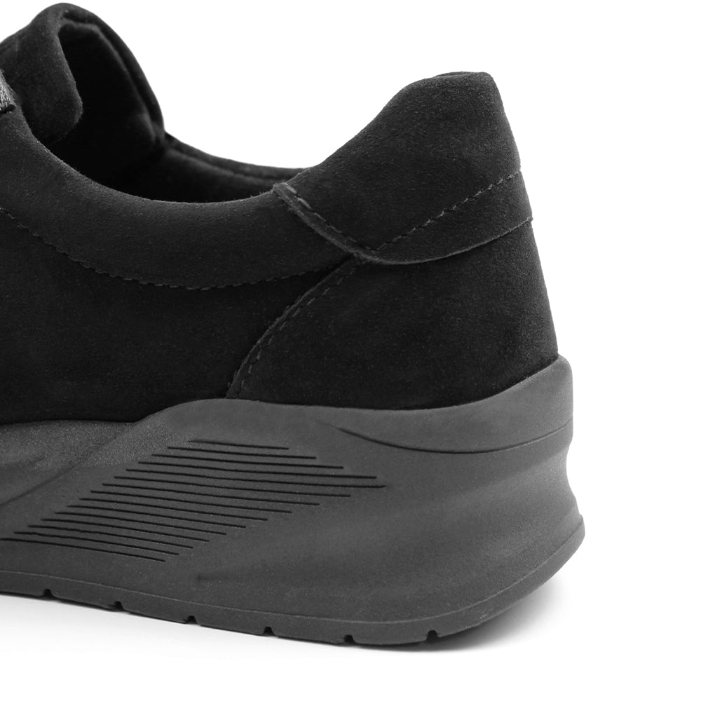 Produktbild 9 - Minfot Vei Sneaker Stretch Nubuck Svart Oxid