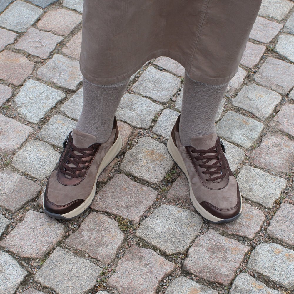 Produktbild 14 - Minfot Vei Sneaker Stretch Nubuck Taupe Oxid
