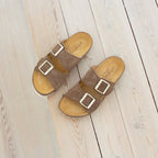 Minfot Sandaler Voss Dame Ruskind Taupe