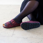 Minfot Sandaler Voss Dame Ruskind Bourgogne