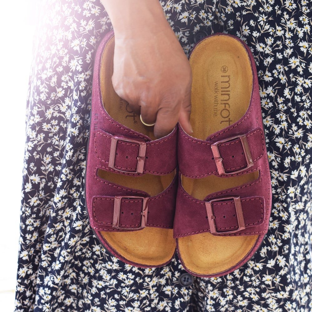 Minfot Sandaler Voss Ruskind Bourgogne
