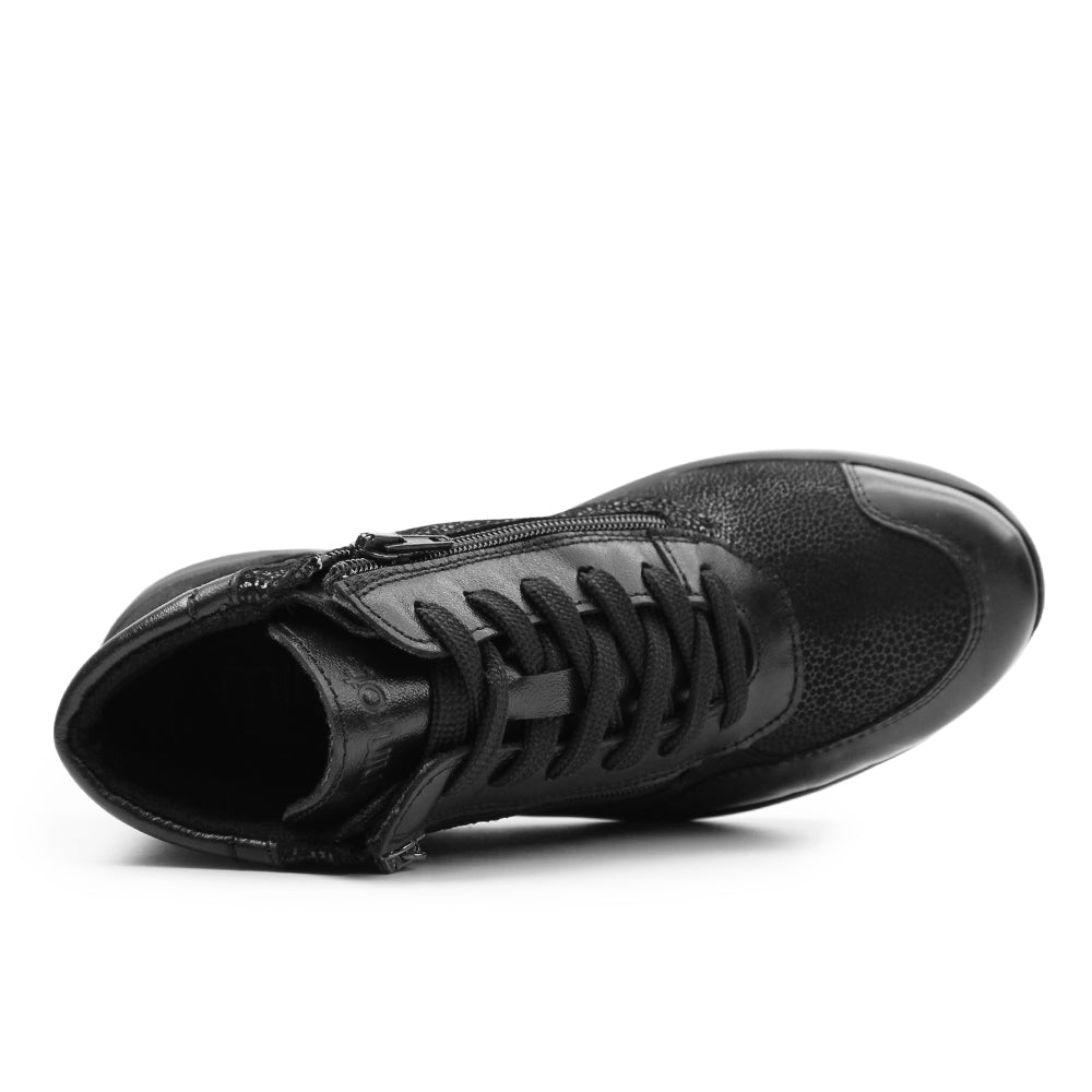 Produktbild 5 - Minfot Way Høy Sneaker Bred Stretch Sort