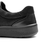 Minfot Way Sneaker Bred Stretch med Velcro Sort