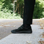 Minfot Way Sneaker Bred Stretch med Velcro Sort