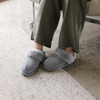 Minfot Hjemmesko Fåreskind Slip-on Duved med sål Grå