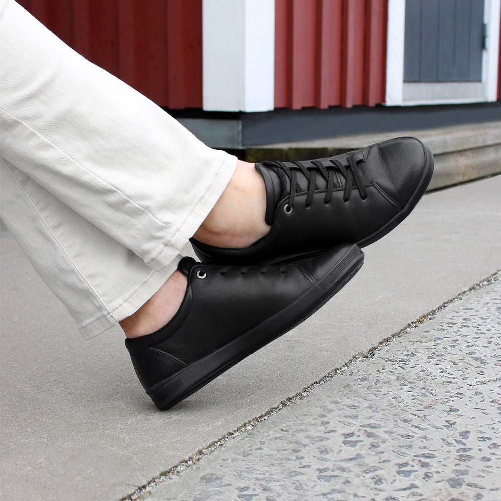 Minfot Aveny Sneaker Dame Læder Sort