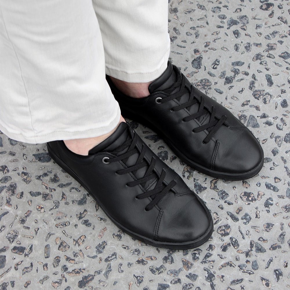 Minfot Aveny Sneaker Dame Læder Sort