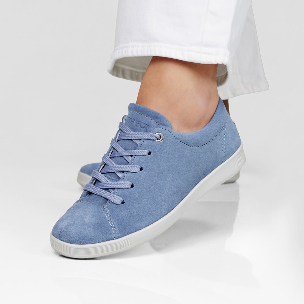 Minfot Aveny Sneaker Ruskind Lyseblå