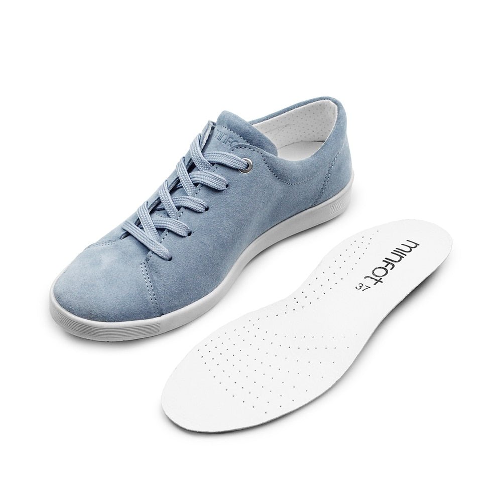 Minfot Aveny Sneaker Ruskind Lyseblå
