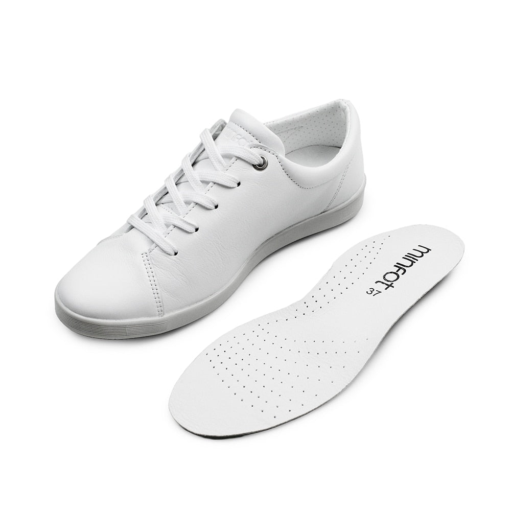 Produktbild 9 - Minfot Aveny Sneaker Skinn Vit