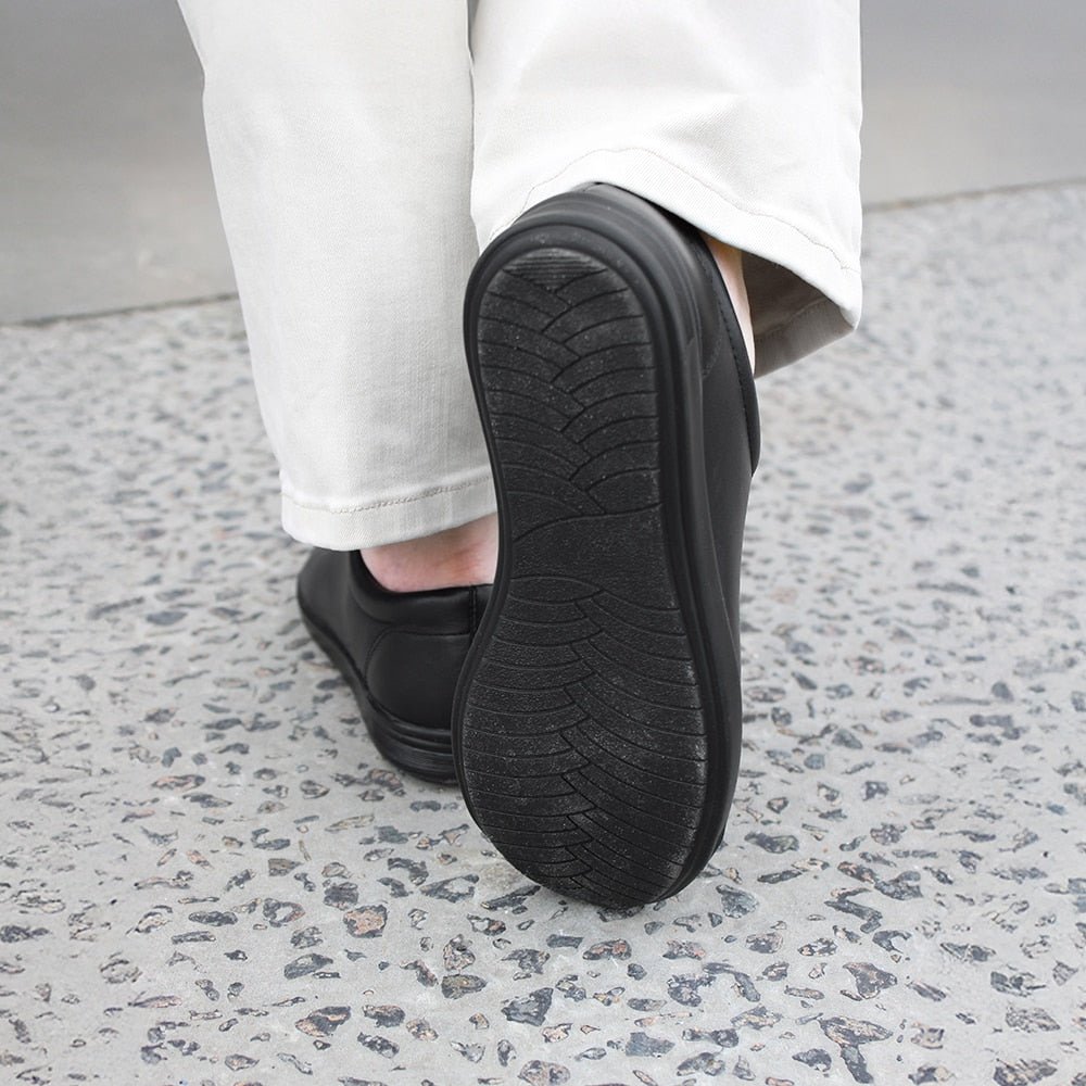 Minfot Aveny Sneaker Dame Læder Sort
