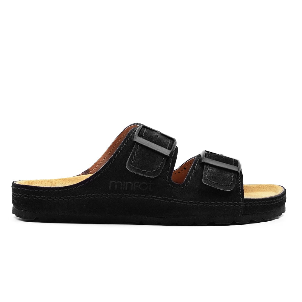 Produktbild 3 - Minfot Sandaler Voss Mocka Svart
