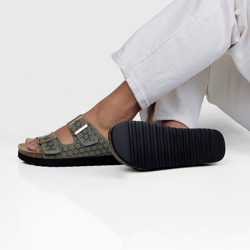 Minfot Daisy Sandaler Dame Ruskind Grøn