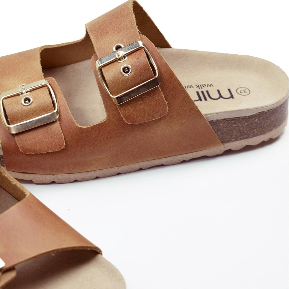 Minfot Sandaler Primo Soft Ayo Læder Cognac