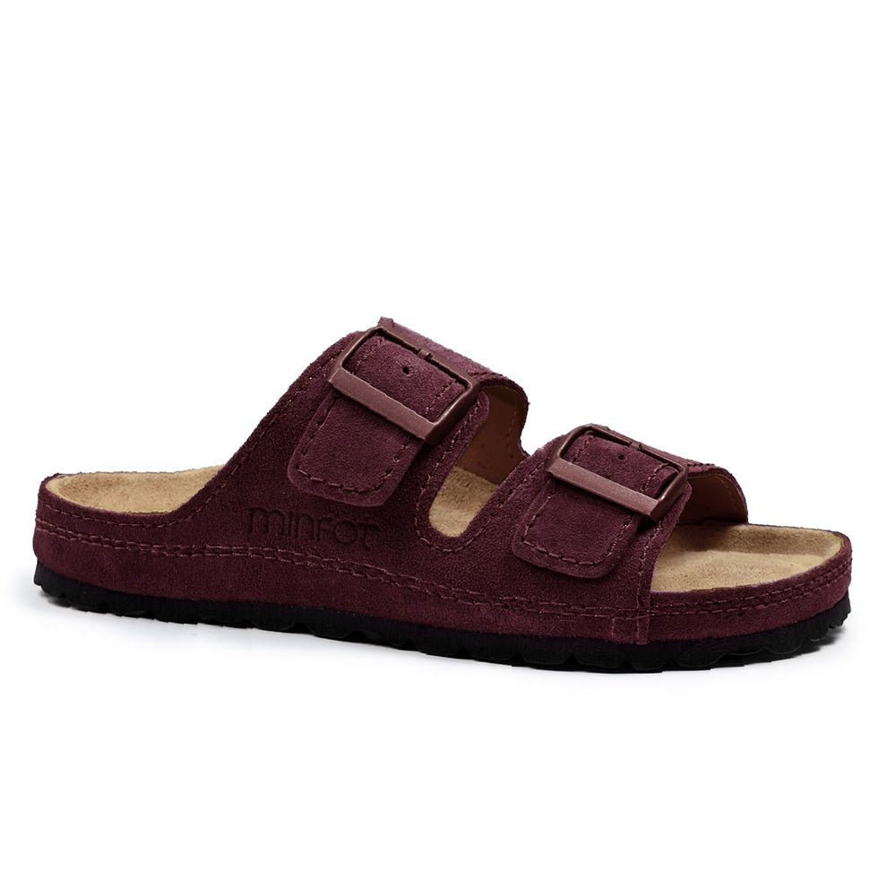 Minfot Sandaler Voss Mocka Vinröd