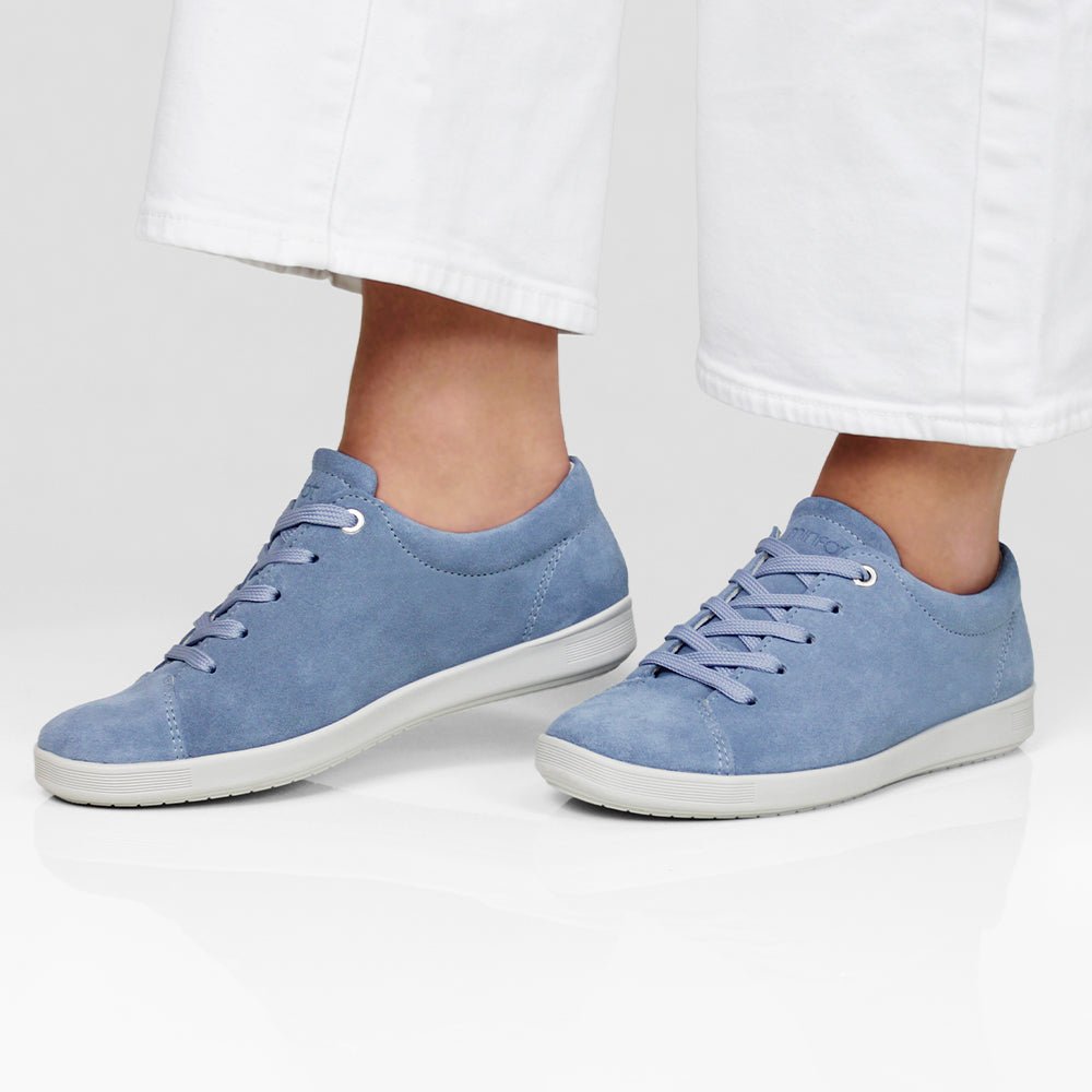 Minfot Aveny Sneaker Ruskind Lyseblå