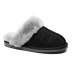 Minfot Hjemmesko Fåreskind Slip-on Duved med sål Sort