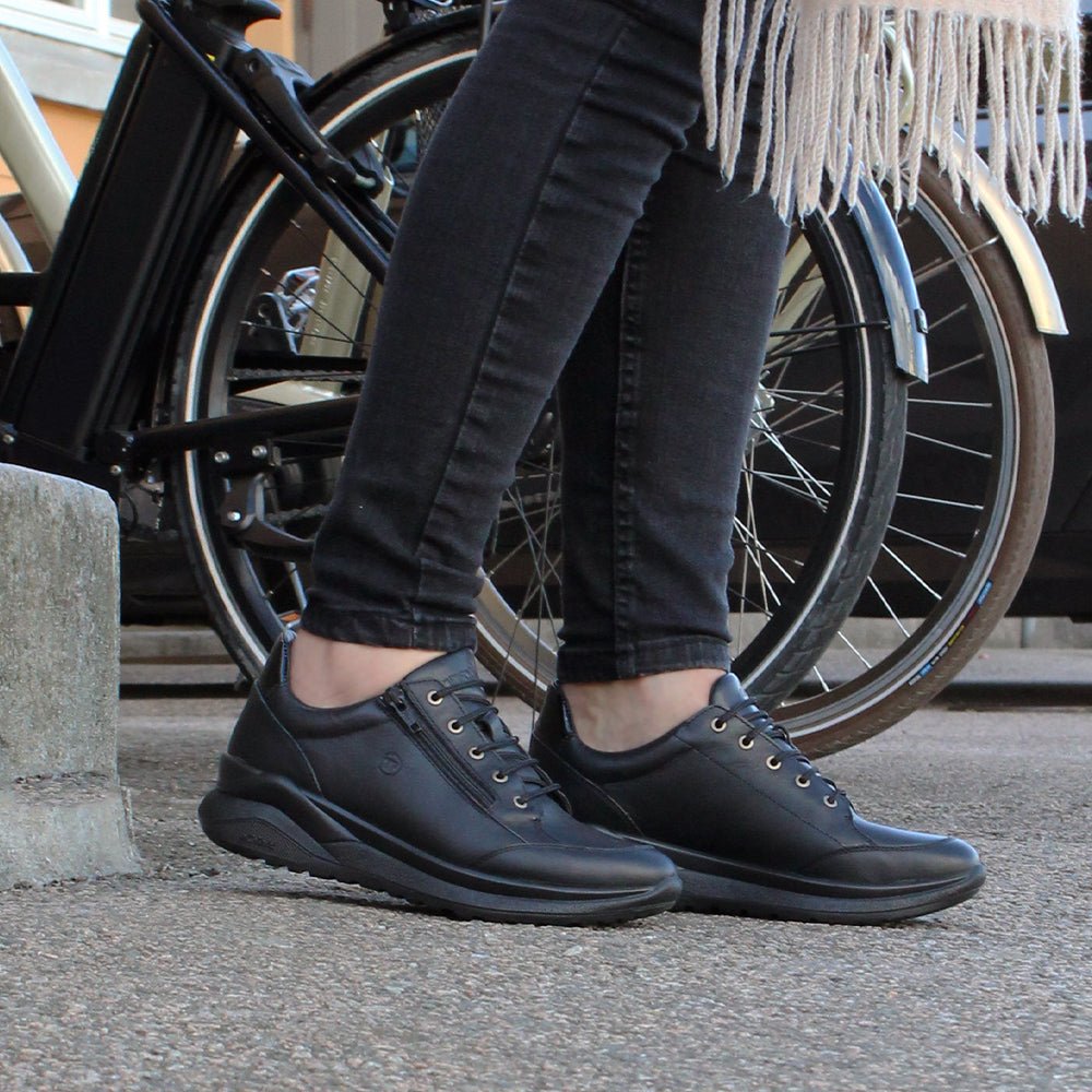 Minfot Lexi Sneakers Dame Vandafvisende TEX Skind Sort