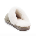 Minfot Hjemesko Fåreskind Slip-on Duved med sål Sand