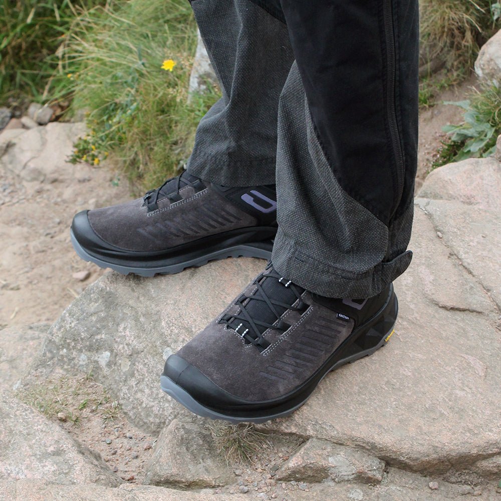 Minfot Granit Low Sko Unisex Vandafvisende TEX Ruskind Grå