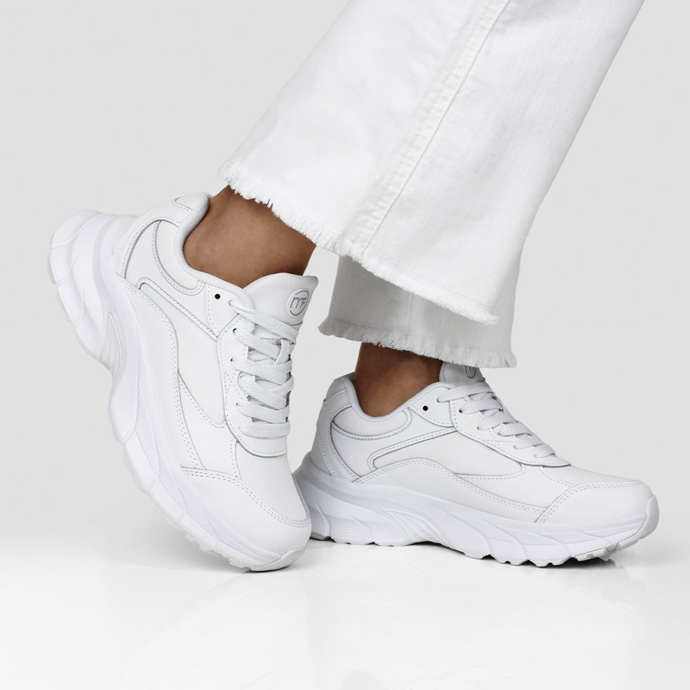 Minfot Joy Sneaker Dame Læder Hvid