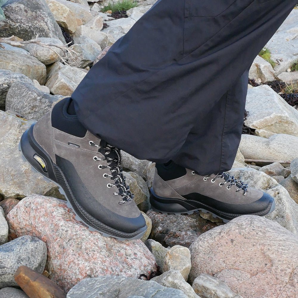 Minfot Step Mid Støvler Unisex Vandafvisende TEX Ruskind Stone