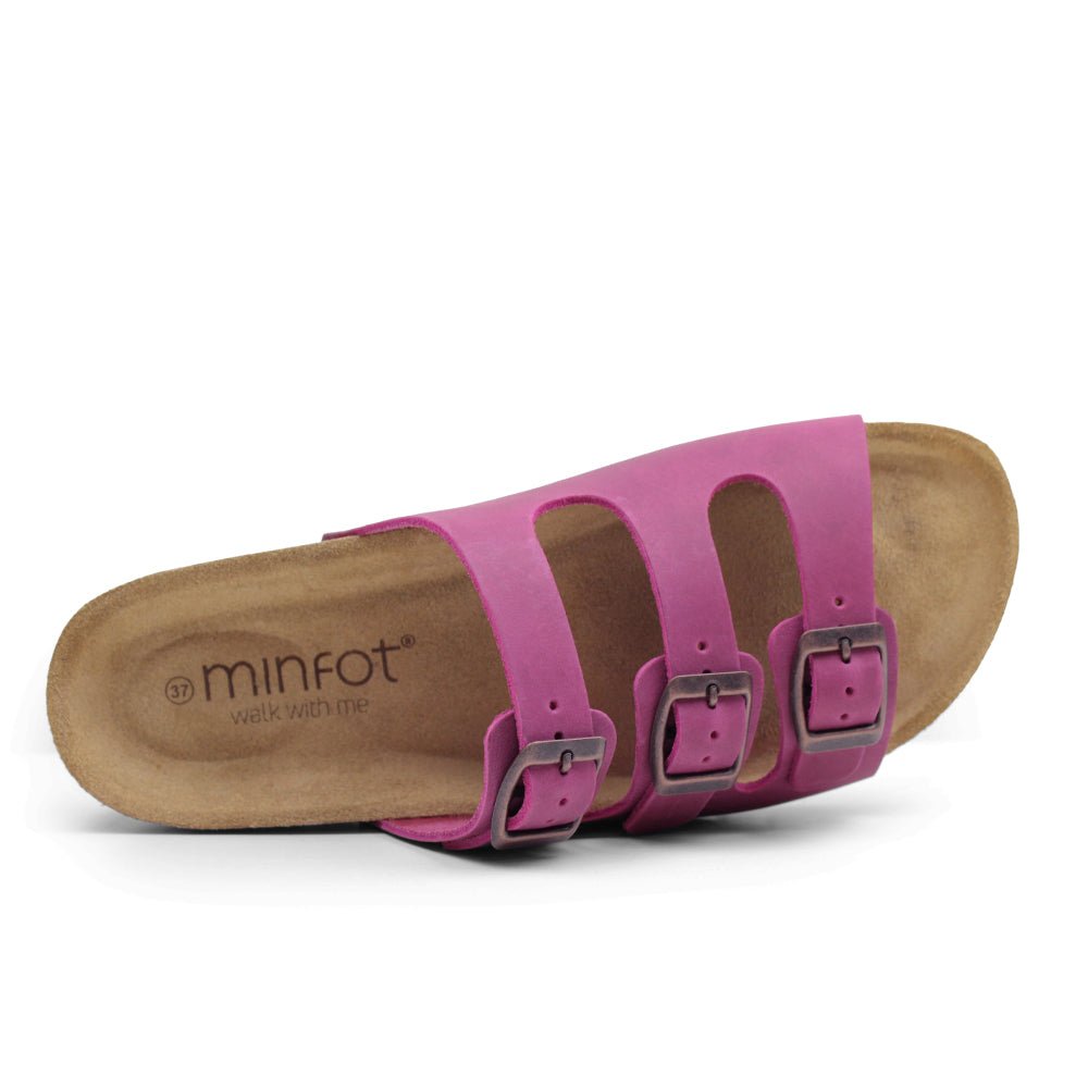 Produktbild 5 - Minfot Sandaler Bio Skinn Fuxia