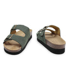Minfot Moa Sandaler Dame Bio Ruskind Grøn