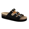 Minfot Sandal Blød Bio Nero Ruskind