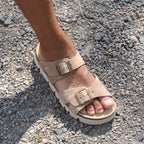 Minfot Upstep Lill Sandaler Dame Ruskind Taupe