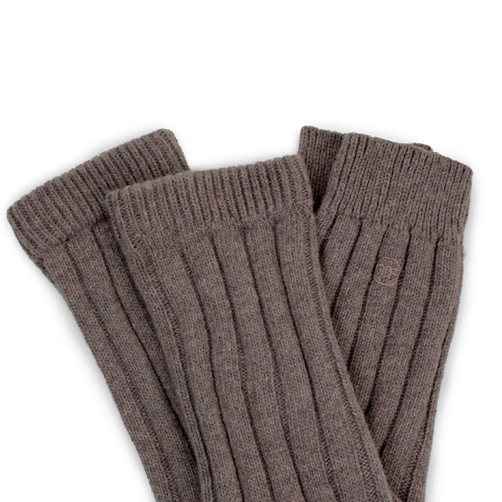 Minfot Benvarmere Uld Brun Melange 1-pak