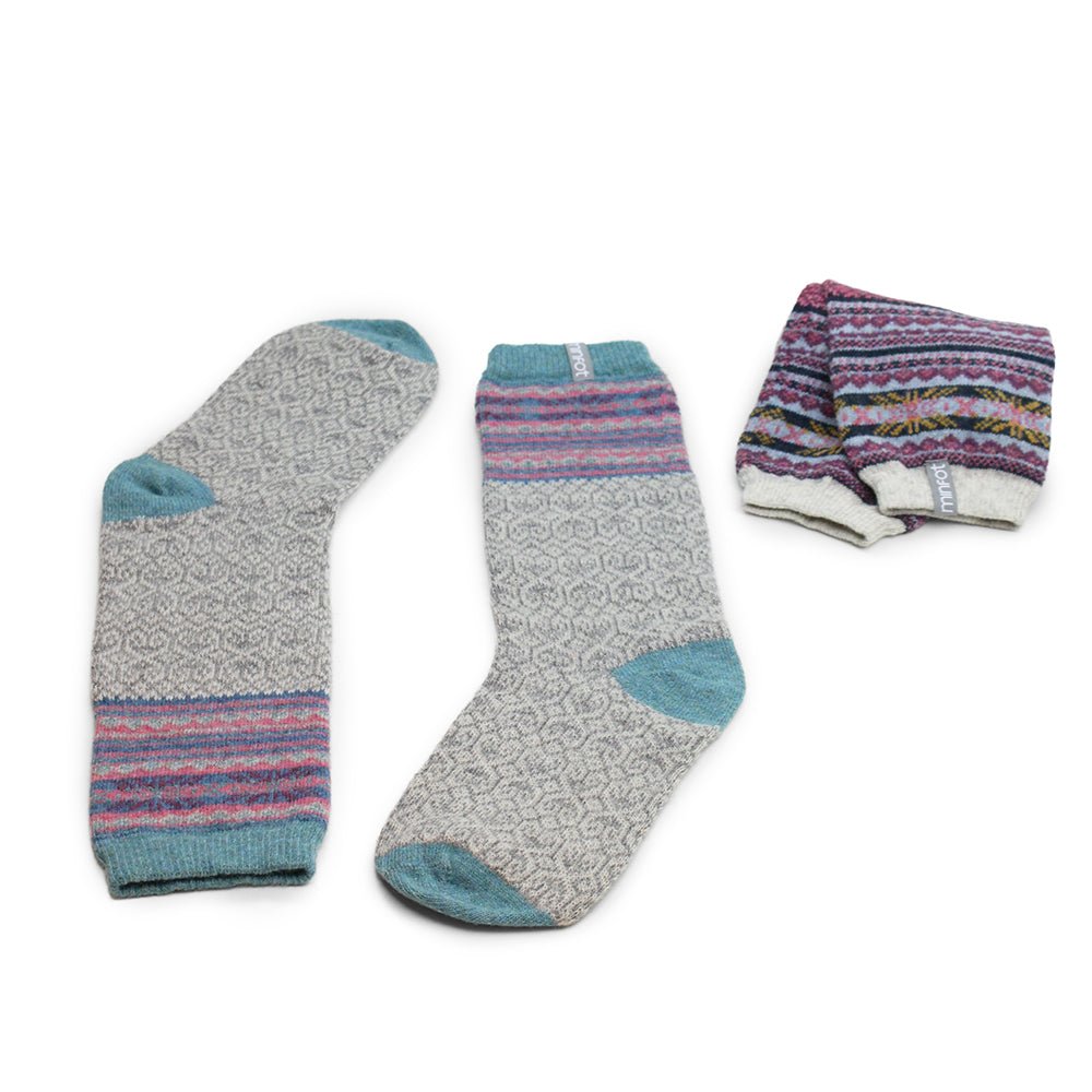 Minfot Uldstrømper Mys Multi 2-pack