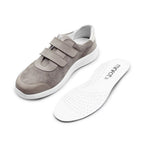 Minfot Way Sneaker Bred Stretch med Velcroband Beige
