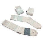 varma-ullsockar-minfot-strand-beige-gröna
