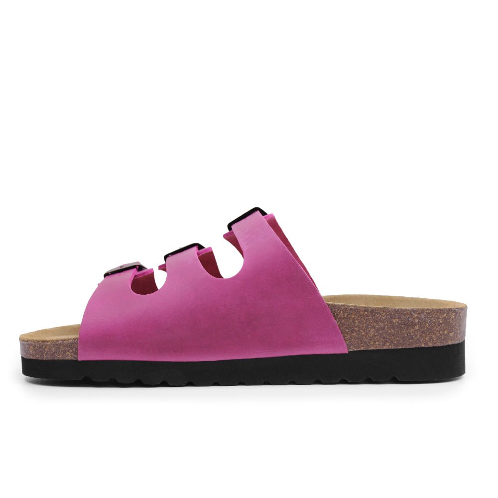 Minfot Sandaler Bio Læder Fuxia
